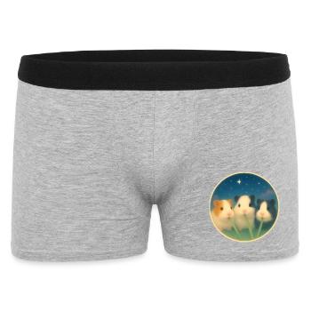 Freunde fürs Leben - Männer Boxer Shorts - Grau meliert - Vorne