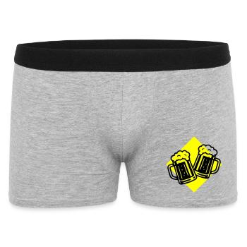 Beer Toast Chope à bière - Boxer Homme - gris chiné - Devant