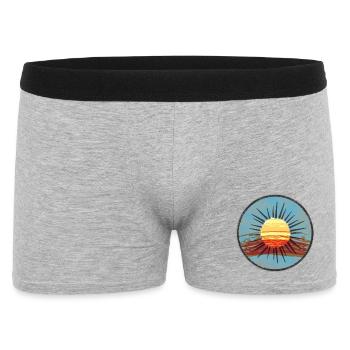 Abstract sunset on water - Men's Boxer Shorts - heather grey - Front