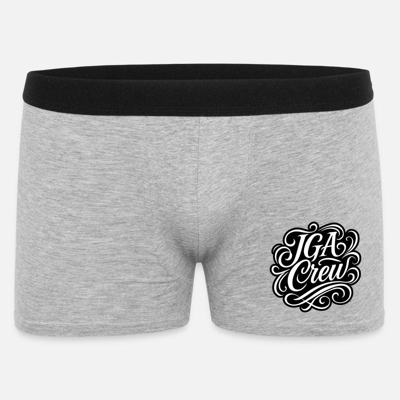 Jga Crew Junggesellenabschied - Männer Boxer Shorts - Grau meliert