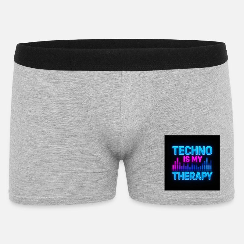 2E8C6A85-23F1-4679-8446-7C81CB6DAC9E - Männer Boxer Shorts - Grau meliert