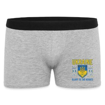 T-shirt Ukraine Crest Glory - Boxer Homme - gris chiné - Devant