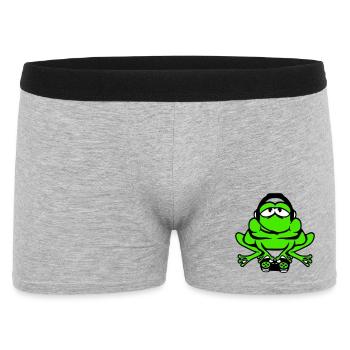 Frog Gamer Nerd Gaming Controller Console Game - Men's Boxer Shorts - heather grey - Front
