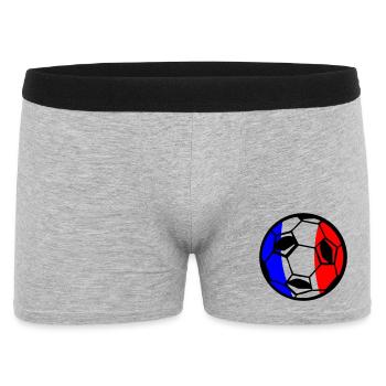 Football France - Men's Boxer Shorts - heather grey - Front