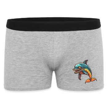 Dolphin Zombie - Men's Boxer Shorts - heather grey - Front