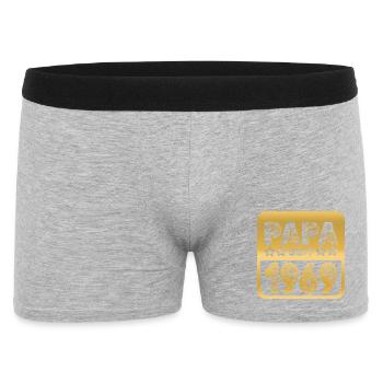 Papa 1969 - Men's Boxer Shorts - heather grey - Front