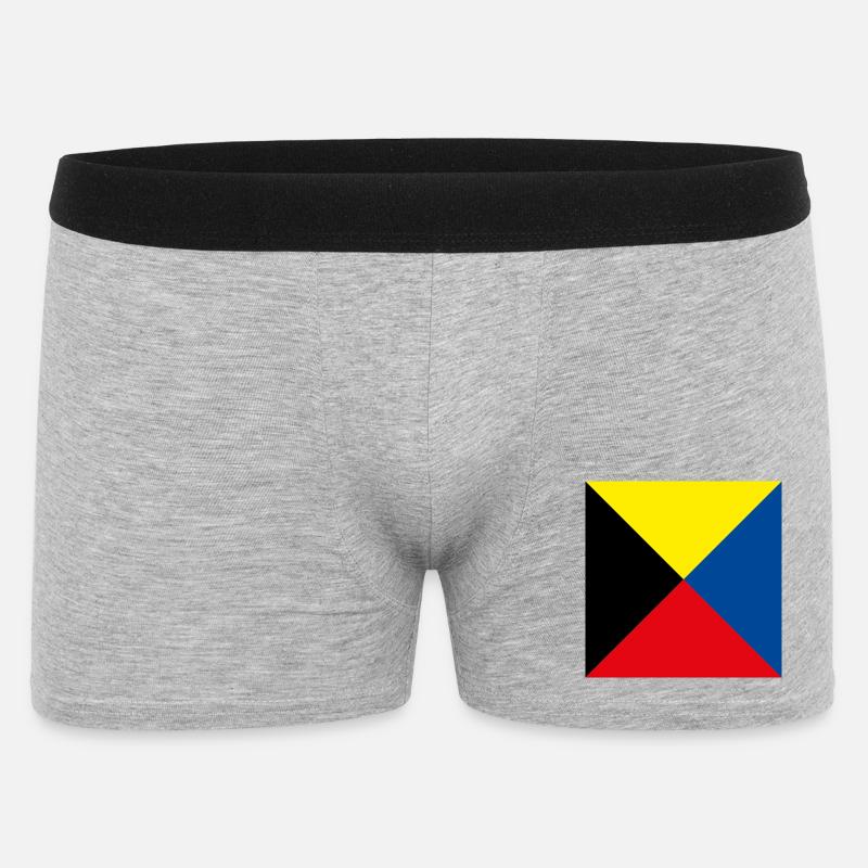 I_Require_A_Tug_Flag - Männer Boxer Shorts - Grau meliert
