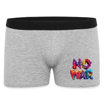 No War Color Explosion - Men's Boxer Shorts - heather grey - Front