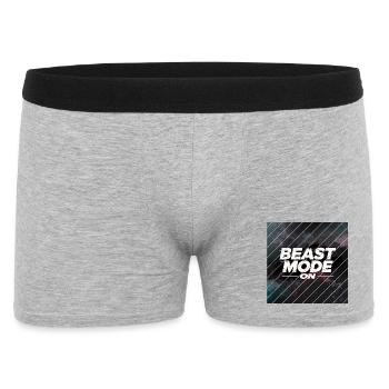 Beast Mod... One - Men's Boxer Shorts - heather grey - Front