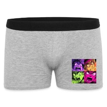 Color Explosion Screams Collage Witches - Men's Boxer Shorts - heather grey - Front