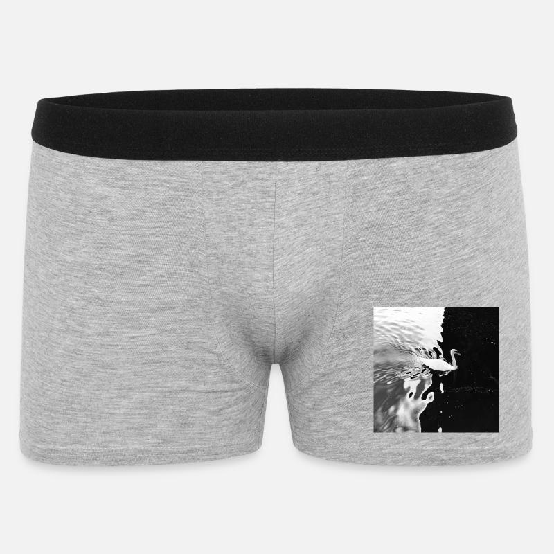 From light to darkness - Männer Boxer Shorts - Grau meliert