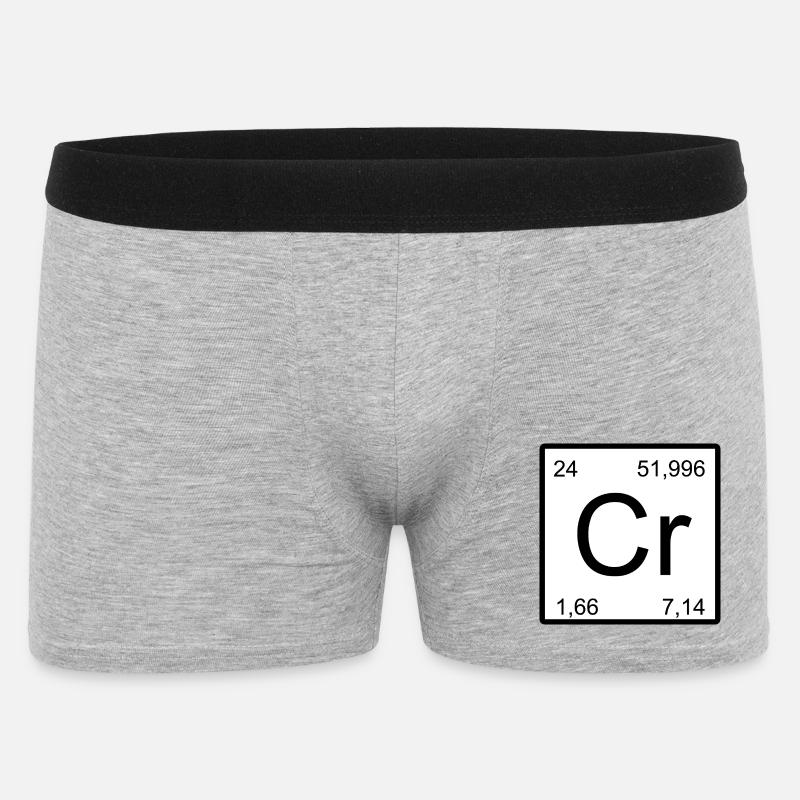 Chromium Element Blueprint - Männer Boxer Shorts - Grau meliert