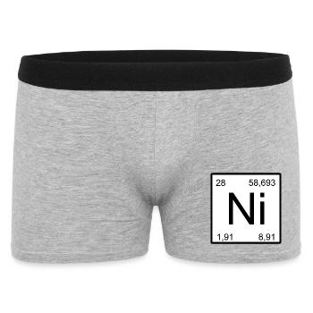 Nickel Symbol Square - Men's Boxer Shorts - heather grey - Front
