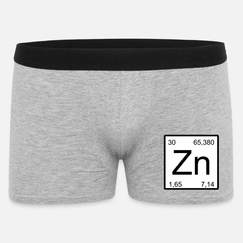Conception à éléments carrés en zinc - Boxer Homme - gris chiné