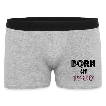 Né en 1980 - Boxer Homme - gris chiné - Devant
