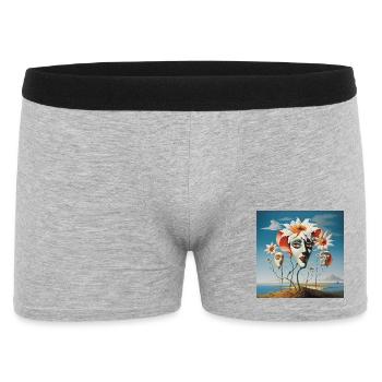 Masques de fleurs Dream - Boxer Homme - gris chiné - Devant