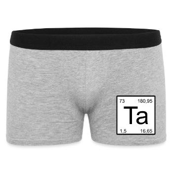 Conception minimale de l’élément Ta - Boxer Homme - gris chiné - Devant