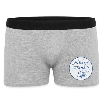Vous et moi sommes la Terre 1661 - Boxer Homme - gris chiné - Devant