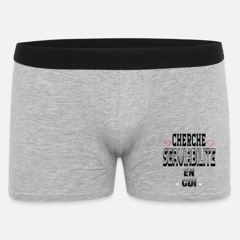 Suche nach Hilfe bei einem unbefristeten Vertrag - Männer Boxer Shorts - Grau meliert
