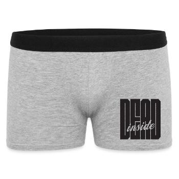 Dead Inside bold logo - Men's Boxer Shorts - heather grey - Front