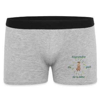 Reprendre du poil de la bête - Boxer Homme - gris chiné - Devant