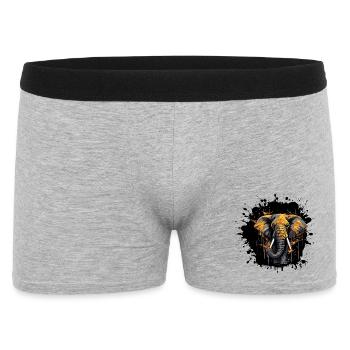 Elephant Splash - Men's Boxer Shorts - heather grey - Front