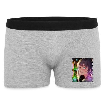 Magical Neon Dream Heroine - Men's Boxer Shorts - heather grey - Front