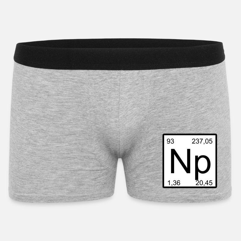 Neptunium Elementar Minimalkunst - Männer Boxer Shorts - Grau meliert