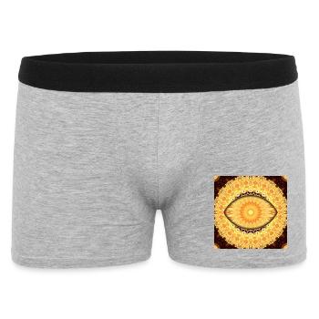Sun Mandala Kaleidoscope - Men's Boxer Shorts - heather grey - Front