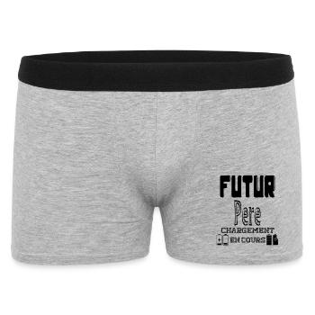 Futur Père Chargement En Cours - Boxer Homme - gris chiné - Devant