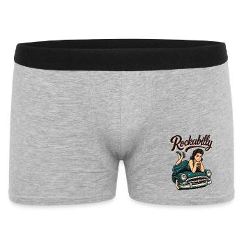 Cadeau de fille pin-up pour voitures vintage rockabilly - Boxer Homme - gris chiné - Devant