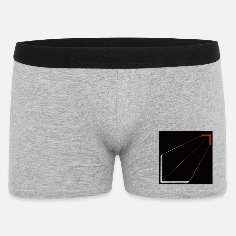 Silent Structure - Männer Boxer Shorts - Grau meliert