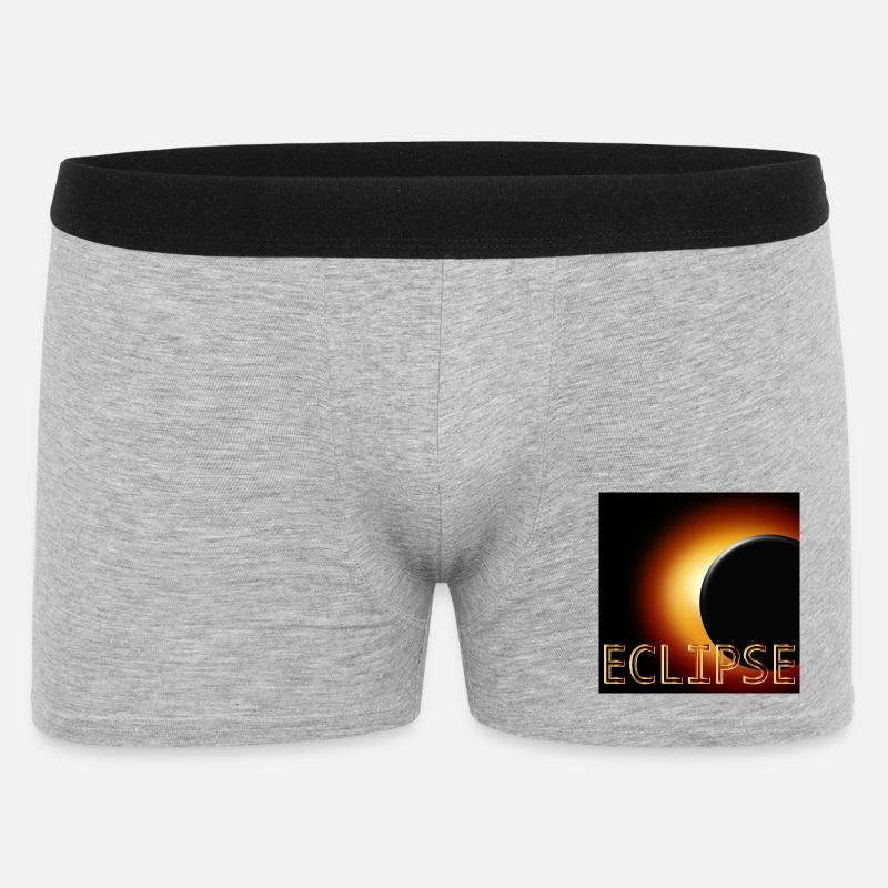Total Solar Eclipse 2026 - Men's Boxer Shorts - heather grey