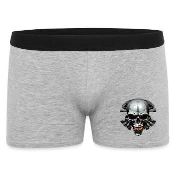 ISchadel in a rock circle - Men's Boxer Shorts - heather grey - Front