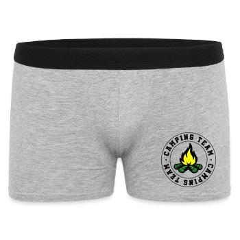 Équipe de camping Feu de camp - Boxer Homme - gris chiné - Devant