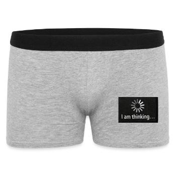 Pause for thought sun wheel - Men's Boxer Shorts - heather grey - Front