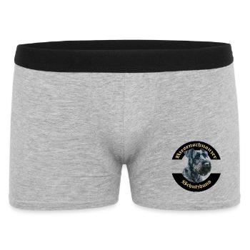 Riesenschnauzer IGP Motiv  - Männer Boxer Shorts - Grau meliert - Vorne
