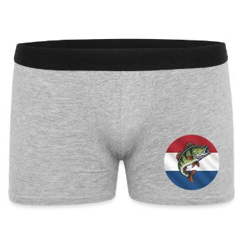 Perch Fishing Netherlands - Men's Boxer Shorts - heather grey - Front