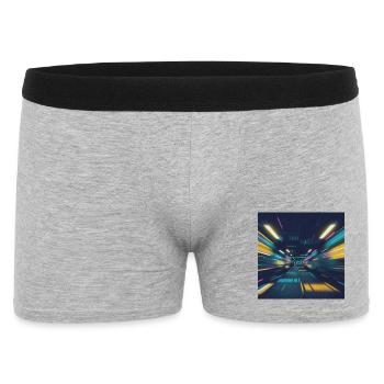 Neon Tunnel Subway Berlin - Men's Boxer Shorts - heather grey - Front
