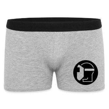 Welding helmet, welder, welding specialist - Men's Boxer Shorts - heather grey - Front