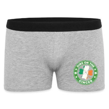 Dibs On The Ginger St Patrick’s Irish - Men's Boxer Shorts - heather grey - Front