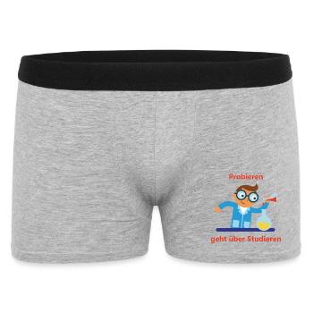 Le plaisir de l’expérimentation : essayer au lieu d’étudier - Boxer Homme - gris chiné - Devant