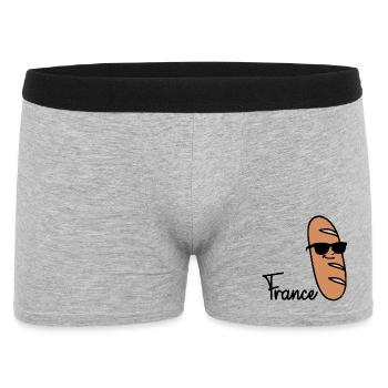 France Baguette - Boxer Homme - gris chiné - Devant