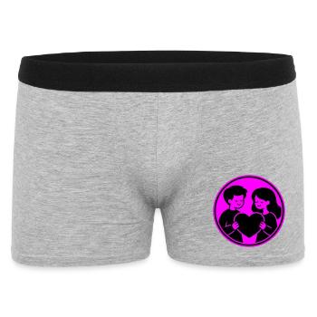 Relation de couple - Boxer Homme - gris chiné - Devant
