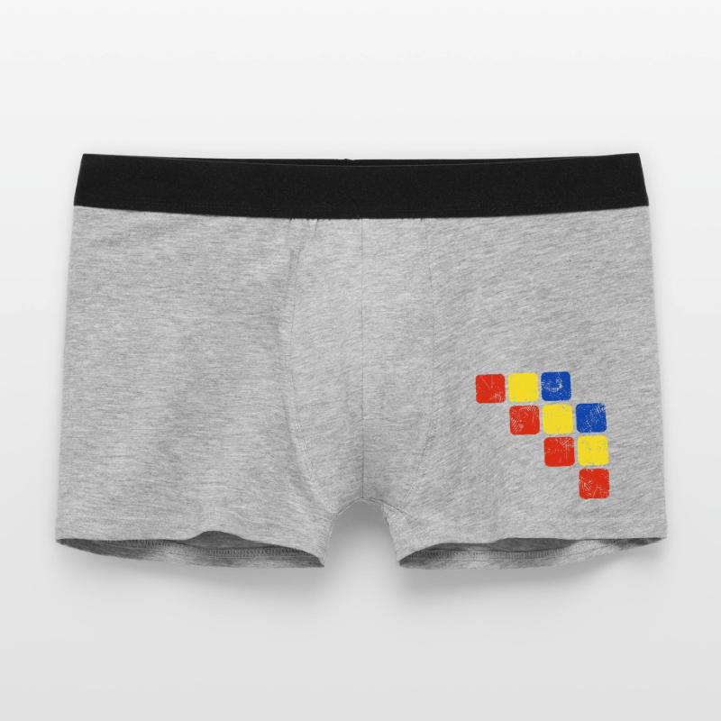 Colors Ornament Pattern - Basic Colors Men's Boxer Shorts