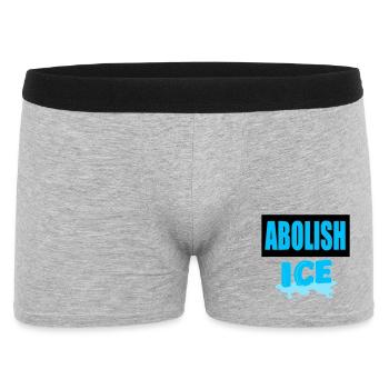 Abolish I.C.E :  - Boxer Homme - gris chiné - Devant