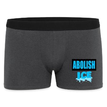 Abolish I.C.E: - Men's Boxer Shorts - charcoal grey - Front