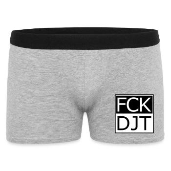 Protestation provocante contre la typographie en bloc - Boxer Homme - gris chiné - Devant