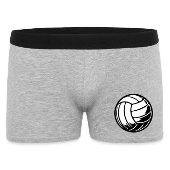 Volleyball Ball - Men's Boxer Shorts - heather grey - Front