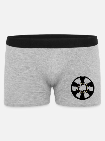 Cat Gaze Circle: Eyes from the Darkness - Men's Boxer Shorts - heather grey